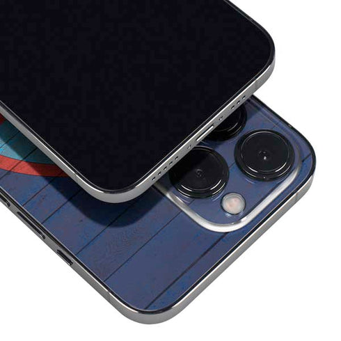 Guam Flag Dark Wood iPhone 16 Pro Skin